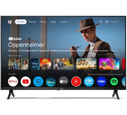 Телевизор Sharp 32GF3265E, 32" Full HD QLED Google TV, 1920x1080 Frameless, 1 000 000:1, Active Motion 400, DVB-T/T2/C/S/S2, HDR10, Speaker 2x8W, Dolby Digital, Google Cast, HDMI (ARC/CEC), CI+, 3.5mm Headphone jack / line-out, RJ 45, 2xUSB, Wi-Fi, Blueto