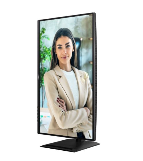 Монитор AOC Q27P4U, 27" IPS WLED, 2560x1440@120Hz, 4ms GtG, 350cd m2, 1500:1, DCR 50M:1, Adaptive Sync, FlickerFree, Anti Blue Light, 2Wx2, Tilt, Height Adjust, Pivot, Swivel, 2xHDMI, DP, USB hub
