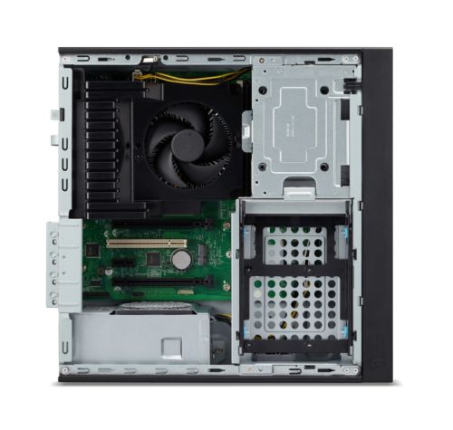 Настолен компютър Acer Veriton VX4720GT Intel Core i3-14100 (up to 4.70GHz, 12MB), 1*8GB DDR5, 512GB SSD M.2, DVD+RW, Intel UHD Graphics, TPM 2.0, GLAN, 180W  80PLUS Bronze, KBD& Mouse USB, No OS, 3Y