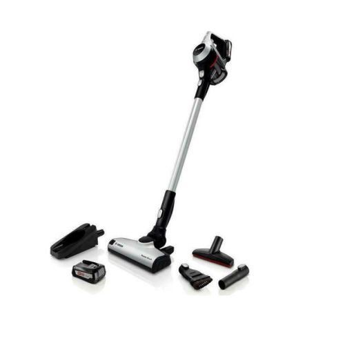 Прахосмукачка Bosch Unlimited 6 BCS61113, безжична, 18V, 30 мин работа, AllFloor Power, сребристо-черна
