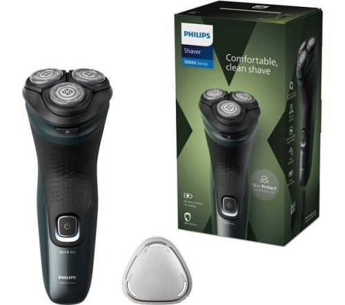 Електрическа самобръсначка Philips Series 3000X X3052/00, Wet & Dry, 27 ножа, 4D Flex, тример
