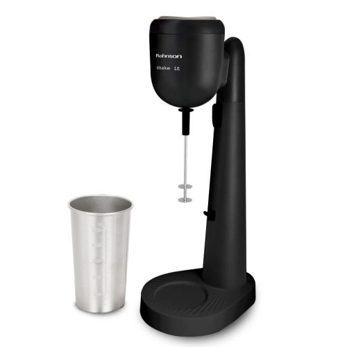 Шейкър за фрапе Rohnson R-447, 100W, 500 мл, 2 скорости, стабилна основа, черен