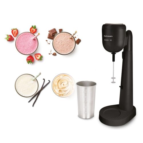 Шейкър за фрапе Rohnson R-447, 100W, 500 мл, 2 скорости, стабилна основа, черен