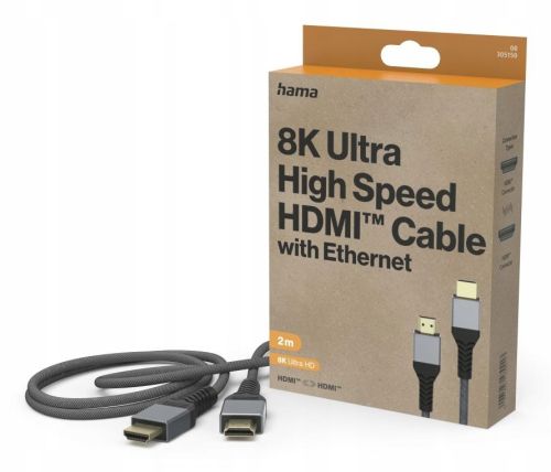 КАБЕЛ HDMI HAMA 8K@60Hz / 4K@120Hz  2m
