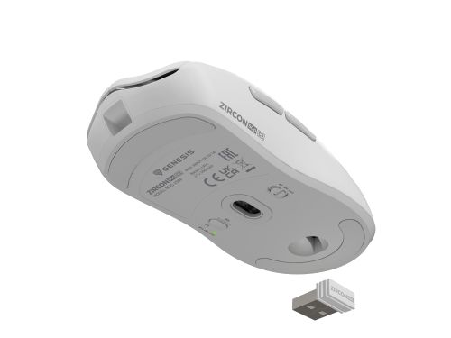 Мишка Genesis Wireless Gaming Mouse Zircon 500 G2 10000dpi, White