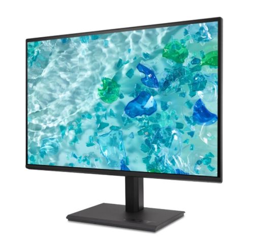 Монитор Acer Vero B247YGbmiprx, 23.8" IPS LED, ZeroFrame FHD (1920x1080) AG, 4ms (GTG), 120Hz, 100M:1, 1500:1, 250nits, 99% sRGB, Flicker-Less, BlueLightShield,HDMI, VGA, DP, Speakers 2x2W, Audio In/Out, ERGOstand, TUV, Energy Efficiency Class C, VESA, Bl