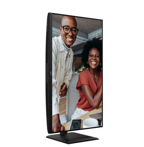 Монитор AOC Q32E4U, 31.5" IPS WLED, 2560x1440@100Hz, 4ms GtG, 350cd m/2, 1000:1, 20M:1 DCR, Adaptive Sync, FlickerFree, Anti Blue Mode, 3Wx2, Tilt, Height Adjust, Pivot, Swivel, 2xHDMI, DP, USB Hub