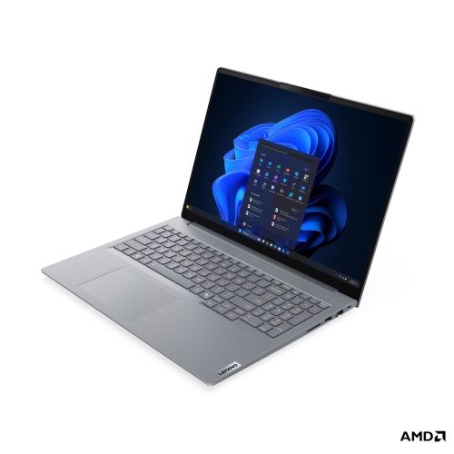 Лаптоп Lenovo ThinkBook 16 G9 AMD Ryzen 7 250 (up to 5.1GHz, 16MB), 32GB (16+16) SODIMM DDR5-5600, 512GB SSD, 16" WUXGA (1920x1200) IPS AG, AMD Radeon 780M Graphics, FHD&IR Cam, Backlit KB, WLAN, BT, 3 cell, DOS, 3Y CCI