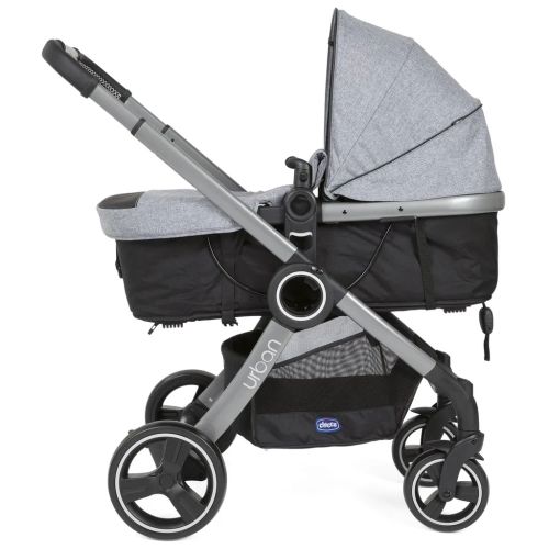 Бебешка количка Chicco Urban Pro 2 в 1 – Сива + подарък дъждобран