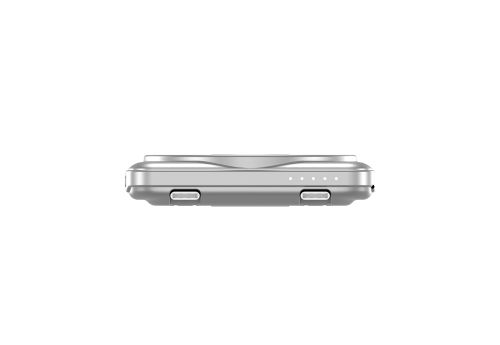 Външна батерия Verbatim Charge 'n' Go 2C Power Bank Magnetic Wireless 5000mAh with 2 USB-C Cables & Stand Silver