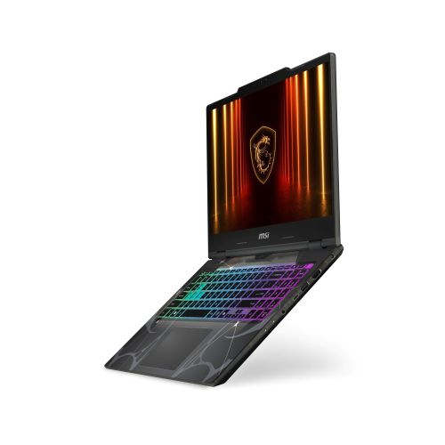 Лаптоп MSI Cyborg 15 B13WEKG, i7-13620H (10C/16T, up to 4.90GHz, 24 MB), GeForce RTX 5050 8GB GDDR7 440 AI TOPS, 15.6" FHD (1920x1080), 144Hz, IPS-Level, 16GB DDR5 5200MHz, 512GB PCIe Gen4x4 SSD, WiFi 6E, BT 5.3, 4 Zone RGB Kbd, NO OS, 55.2Whr, 2.1kg