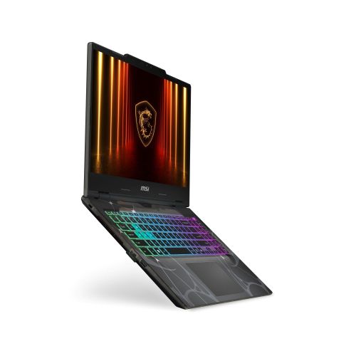 Лаптоп MSI Cyborg 15 B13WEKG, i5-13420H (8C/12T, up to 4.60GHz, 12 MB), GeForce RTX 5050 8GB GDDR7 440 AI TOPS, 15.6" FHD (1920x1080), 144Hz, IPS-Level, 16GB DDR5 5200MHz, 512GB PCIe Gen4x4 SSD, WiFi 6E, BT 5.3, 4 Zone RGB Kbd, NO OS, 55.2Whr, 2.1kg