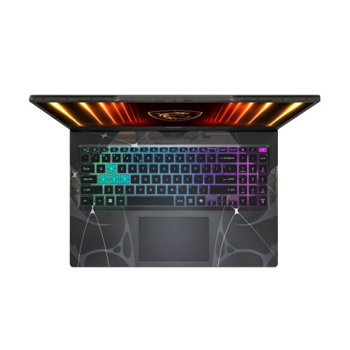 Лаптоп MSI Cyborg 15 B13WEKG, i5-13420H (8C/12T, up to 4.60GHz, 12 MB), GeForce RTX 5050 8GB GDDR7 440 AI TOPS, 15.6" FHD (1920x1080), 144Hz, IPS-Level, 16GB DDR5 5200MHz, 512GB PCIe Gen4x4 SSD, WiFi 6E, BT 5.3, 4 Zone RGB Kbd, NO OS, 55.2Whr, 2.1kg