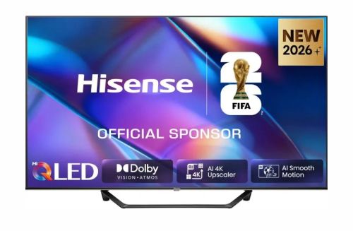 Телевизор Hisense 43" A7S, 4K Ultra HD 3840x2160, QLED, FALD, Quantum Dot, HDR 10+, HLG, Dolby Vision, Dolby Atmos, Smart TV, WiFi 5GHz, WiFi Direct, BT, Anyview Cast, 3xHDMI, 2xUSB, LAN, CI+, DVB-T2/C/S2, Black