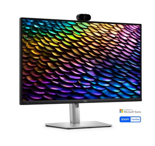 Монитор Dell P2726DEB, 27" Conferencing Monitor, IPS Anti-Glare, 5ms, 100 Hz, 1500:1, 350 cd/m2, QHD 2560x1440, 99% sRGB, HDMI, Display Port, USB-C Hub, RJ45, Webcam, KVM Switch, PD 90W, Speakers, Height Adjustable, Pivot, Swivel, Tilt, Black