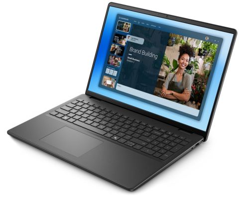Лаптоп Dell 16 DC16250, Intel Core 5 120U (10 cores, up to 5.0 GHz), 16.0" FHD+(1920x1200) AG, 300nits, 16GB, 2x8GB, DDR5, 5200 MT/s, 512GB M.2 PCIe, Intel Graphics, Cam, FPR, Wi-Fi 6, Backlit Kb, Ubuntu, Carbon Black, 3Y PS