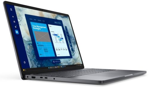 Лаптоп Dell Pro 16 PC16250, Intel Core 5 120U (10 cores, up to 5.0 GHz), 16" FHD+(1920x1200) IPS, 300nits AG, 16 GB: 1 x 16 GB, DDR5, 5200 MT/s, 512 GB SSD, Intel graphics, FHD HDR IR Cam and Mic, Wi-Fi 6E, FPR, Backlit Kb, Ubuntu, Magnetite, 3Y PS