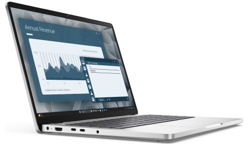 Лаптоп Dell Pro 14 PC14255, AMD Ryzen AI 5 PRO 340, 14" FHD+(1920x1200) IPS 300nits AG, 1x16GB DDR5 5600 MT/s, 512 GB SSD, AMD Radeon 840M graphics, FHD HDR IR Cam and Mic, Wi-Fi 6E,FPR, Backlit Kbd, Win11 Pro, Platinum, 3Y+ Dell Pro 14-16 Premium Slim Ba