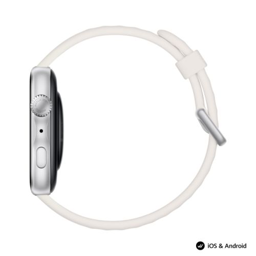 Часовник Huawei Watch Fit 5 Niki-B19F White + Huawei Freebuds SE 4 ANC, White