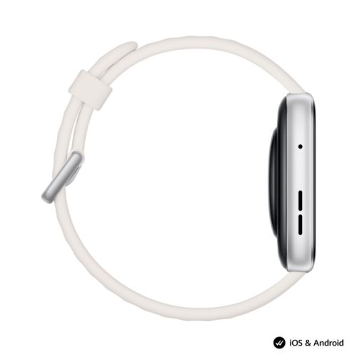 Часовник Huawei Watch Fit 5 Niki-B19F White + Huawei Freebuds SE 4 ANC, White