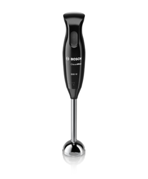 Пасатор Bosch MSM2650B, Blender, CleverMixx, 600 W, QuattroBlade, Chopper and blender included, Stainless steel whisk, mixing/measuring cup with lid, Black, anthracite