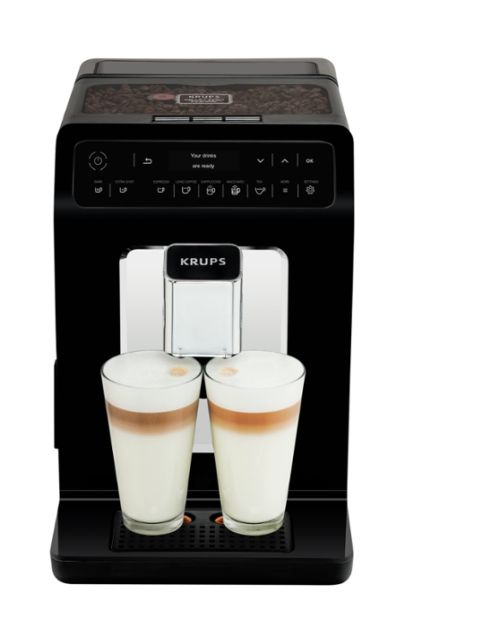Кафеавтомат Krups EA890810, Evidence Fully Auto Espresso Machine, 1450W, Led display, 2.3l water tank, black/chrome