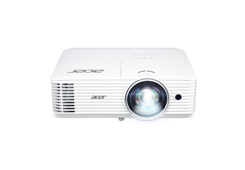 Мултимедиен проектор Acer Projector H6518STi, DLP, Short Throw, FHD (1920x1080), 3500 ANSI Lumens, 10 000:1, 1x, 3D ready, HDMI 2x1.4, VGA in, DC Out (5V/1A,USB Type A), RS232, Audio in/out, Wireless dongle included, Speaker 3W, Bag, 2.95kg, 2Y, White + A