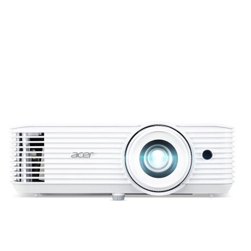 Мултимедиен проектор Acer Projector H6546Ki, DLP, FHD (1920x1080), 5200 ANSI Lumens, 17 000:1, 1.1x, 3D ready, 24/7 operation, HDMI 2x1.4, DC Out (5V/1.5A, USB-A), RS232, Audio in/out, WiFi (kit incl.), Speaker 3W, Bag, 2.95Kg, 2Y, White + Acer T82-W01MW 