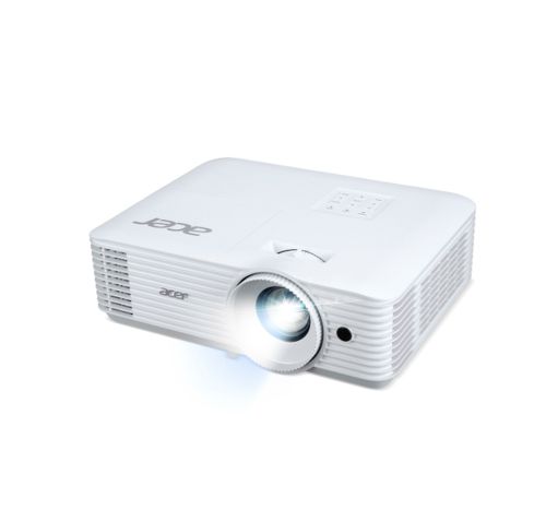 Мултимедиен проектор Acer Projector P1358i, DLP, WXGA (1280x800), 5000 ANSI Lumens, 20 000:1, 1.3x, HDMI 2x1.4, VGA, DC Out (5V/1A, USB-A), RCA, Audio in/out (3.5mm), Wireless dongle included, Speaker 10W, Bluelight Shield, Bag, 2.8kg, 3Y, White