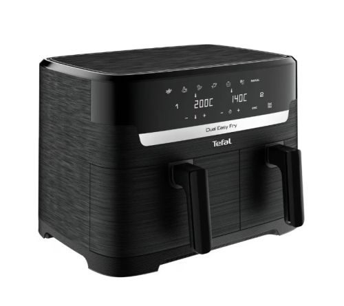 Уред за здравословно готвене Tefal EY901N10 Dual Easy Fry Essential Blk