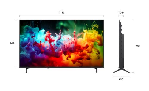 Телевизор LG 50QNED71B3B., 50" 4K QNED MiniLED Smart TV, 3840x2160, DVB-T2/C/S2, Alpha 7 AI Processor, HDR10 / HLG, webOS 26 ThinQ, VRR / ALLM / HGiG, 4K Super Upscaling, WiFi 5, Bluetooth 5.3, AirPlay 2, LAN, CI, HDMI, AI Sound Pro, Google Cast, 2 pole S