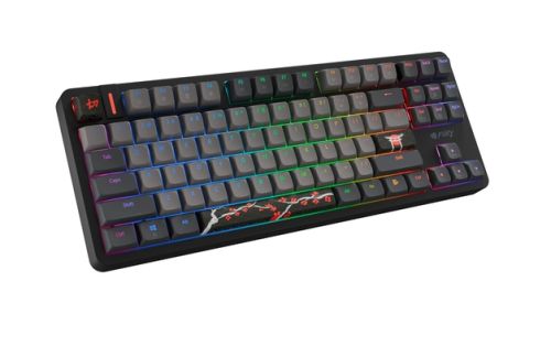 Клавиатура Fury Gaming Keyboard Kanabo K6, US layout, Magnetic backlight, Mechanical, Black-Grey