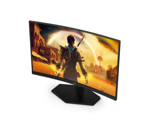 Монитор AOC C24G42FE, 23.6" Curved 1500R, VA, WLED, 1920x1080@180Hz OC (Native 144Hz), 4ms GtG, 0.5ms MPRT, 300cd m/2, 3000:1, 80M:1 DCR, Adaptive Sync, FlickerFree, Low Blue Light, Tilt, HDMI, DP