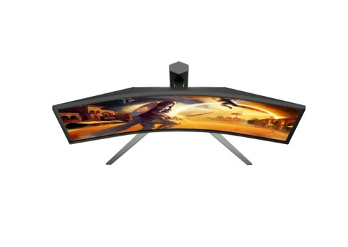 Монитор AOC CU34G4ZCA, 34" Curved 1500R, Fast VA, WLED, 3440x1440@250Hz, 1ms GtG, 0.3ms MPRT, 450cd m/2, 3000:1, Adaptive Sync, FlickerFree, Low Blue Light, Tilt, Height Adjust, Swivel, 2xHDMI, DP, USB hub