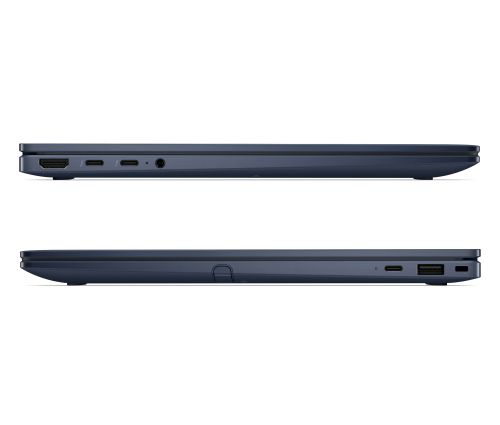 Лаптоп HP EliteBook X Flip G2i AI 14" Atmospheric Blue, Ultra 7 356H(up to 4.7Ghz/18MB/16C), 14" WUXGA AG 800nits Sure View Touchscreen, 32GB LPDDR5X On-board, 1TB PCIe SSD, Intel R15 5G GPS, WiFi7 + BT6, FPR, NFC, Backlit Kbd, 6C Batt, Win 11 Pro, 3Y Off