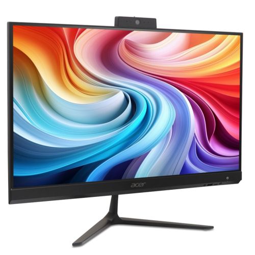 Настолен компютър - всичко в едно Acer Aspire C27-B, 27'' QHD (2560x1440)IPS 180Hz, Intel Core Ultra 5 115U (up to 4.20GHz, 10MB ), 16GB DDR5 (1 slot free), 512GB SSD, no DVD, Intel Iris Xe, HDMI, USB 3.2, USB 2.0, Type- C, RJ-45, WiFi 6 & BT 5.0, KBD& Mo