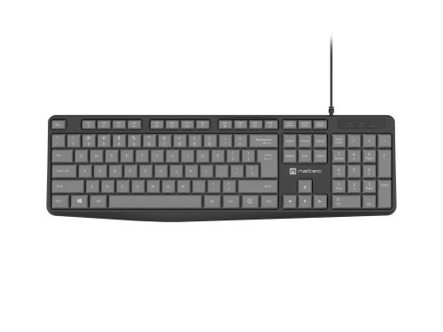 Клавиатура Natec keyboard Nautilus SLIM Black-Grey US layout