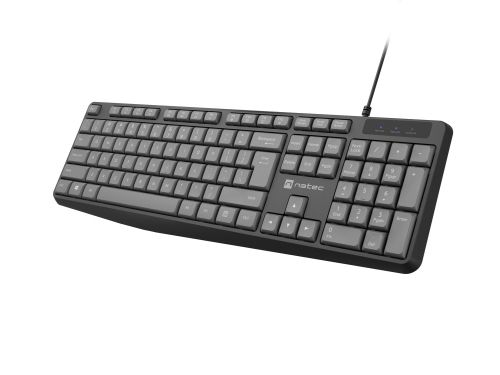 Клавиатура Natec keyboard Nautilus SLIM Black-Grey US layout