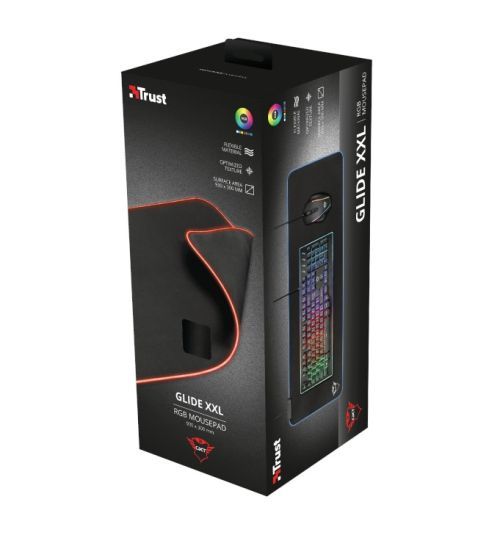 Подложка за мишка TRUST GXT 764 Glide-Flex XXL RGB Flexible Mouse Pad XXL