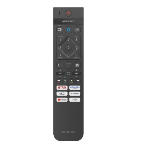 Телевизор Philips 65PUS8510/12, 65" 4K Ultra HD QLED, 3840x2160p, DVB-T/T2/T2-HD/C/S/S2, 60Hz, Ambilight 3, Pixel Precise UHD, 90% DCI, HDR+, Titan OS, Dolby Atmos, Dolby Digital, VRR, 3*HDMI, 2*USB, 802.11ac, 20W RMS, Black