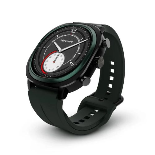 Часовник HiFuture AIX Lite Green,  1.43" AMOLED,  466*466, Powered by Dual Core & Syntra AI, Bluetooth Call, 1ATM Waterproof, Sixth Generation Health Sensor, Up to 10 days daily use, Extra Fabric Strap inbox
