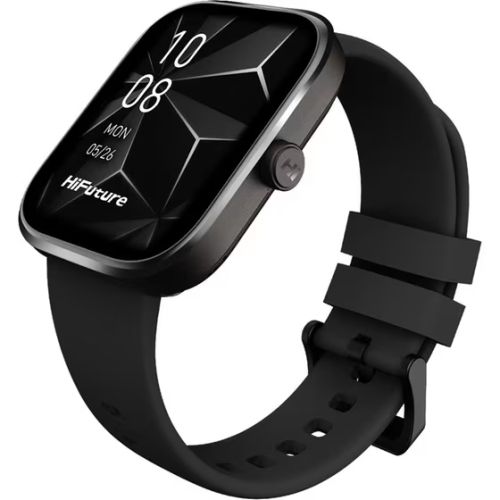 Часовник HiFuture Lume Pro Black Coffee, 1.85 " AMOLED, Always on Display, Powered by Dual Core, Aerospace-Grade Ultra Light Aluminum Frame, Bluetooth Call, 3D User Interface, 1ATM Waterproof, 24/7 True Heart Rate & Blood Oxygen Sensor, 100+ Sports Mode, 