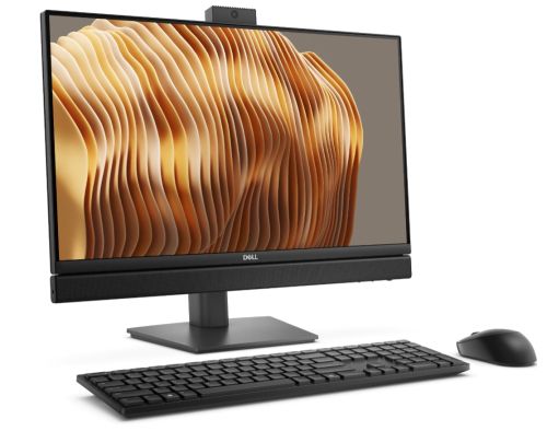 Настолен компютър - всичко в едно Dell Pro 24 All-in-One QC24251, Intel Core Ultra 5 235T (2.20 GHz, 24 MB), 23.8" FHD 1920x1080 100 Hz IPS AG, 1x16 GB DDR5 up to 5600 MT/s, 512GB SSD, Intel Graphics, Height Adjustable Stand, FHD HDR Cam, WiFi 6E+BT, Wire