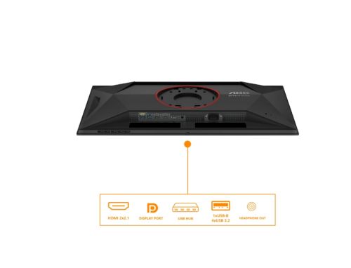 Монитор AOC Q27G4ZD, 27" QD-OLED, 2560x1440@280Hz, 0.03ms GtG, 1.5M:1, 1000cd m/2, Adaptive Sync, FlickerFree, Anti Blue Light, Tilt, Height Adjust, Pivot, Swivel, 2xHDMI, DP, USB hub