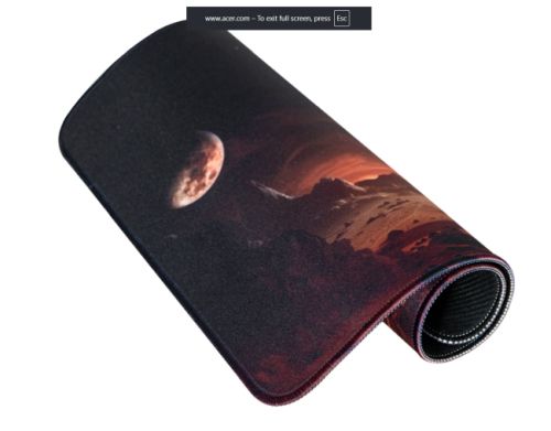 Подложка за мишка Acer Nitro Mousepad,  360x260x2 mm, NMP450, M size, Retail Pack