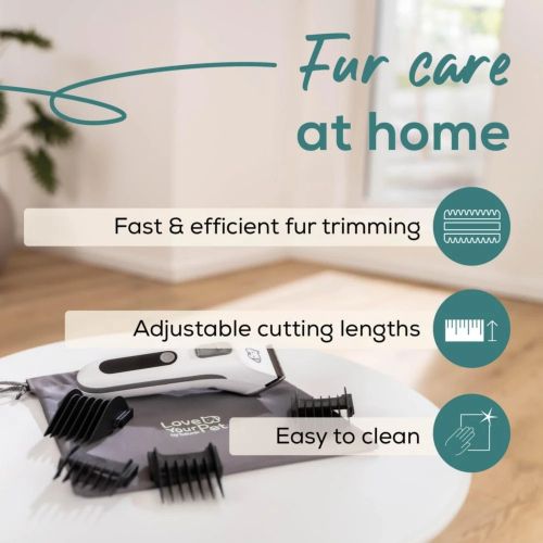 Машинка за подстригване Beurer PP 110 Fluffy Professional grooming for dogs and cats;individually adjustable cutting lengths and extra-long battery life;Quiet motor;Wide stainless steel blade