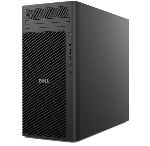 Работна станция Dell Pro Max Tower T2 FCT2250, Intel Core Ultra 7 265 (30 MB cache, 20 cores,  1.8 GHz to 5.3GHz), 32GB: 2 x 16 GB, DDR5, 5600 MT/s, 1TB SSD PCIe M.2, NVIDIA A1000, 8 GB GDDR6, Bulgarian Keyboard&Mouse, 500W, Win 11Pro, 3Y PS