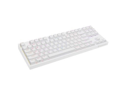Клавиатура Genesis Gaming Keyboard Thor 404 TKL White RGB Backlight US Layout Yellow Switch