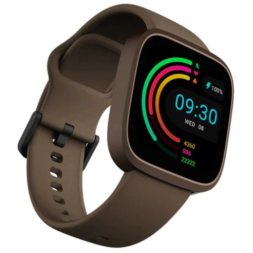 Часовник HiFuture Edge Brown, 1.72" HD Display, Powered by Dual Core, Aerospace-Grade Ultra Light Aluminum Frame, Bluetooth Call, 3D User Interface, 1ATM Waterproof, 24/7 True Heart Rate & Blood Oxygen Sensor, 100+ Sports Mode, Up to 7 days daily use