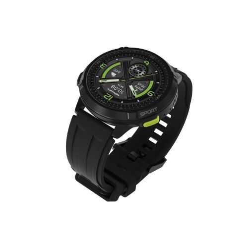 Часовник HiFuture MIX3 Black, 1.43" AMOLED, 466*466, Powered by Dual Core & Syntra AI, Bluetooth Call, 3ATM Waterproof, Compass & Altimeter, 24/7 True Heart Rate & Blood Oxygen Sensor, Up to 10 days daily use